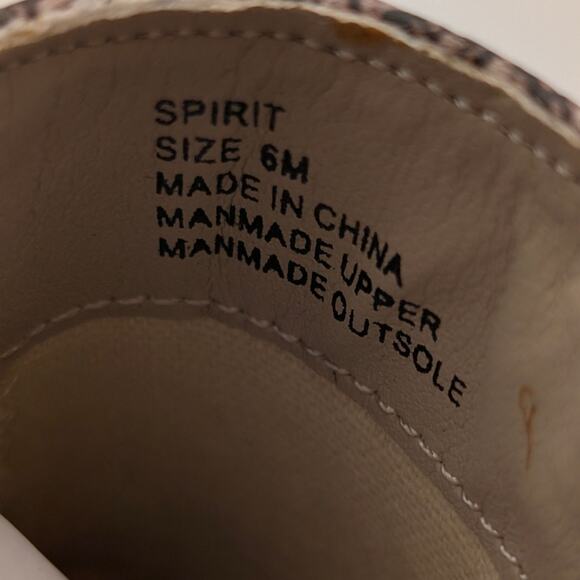 Lulus X Matisse Spirit Ankle Booties Snakeskin Print Womens Size US6M EU37 - Picture 7 of 10